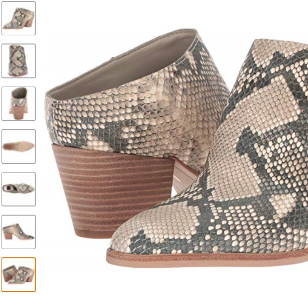 NWOT Dolce Vita Roya mule snake skin python  7.5